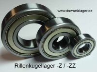 Rillenkugellager 628-ZZ/5K - NTN - beidseitig...