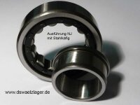 Zylinderrollenlager NJ206-E-C3 - ZVL - Stahlkäfig,...