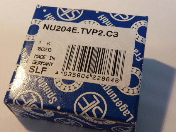 Zylinderrollenlager NU204E.TVP2/C3 - SLF  ( Polyamidkäfig )