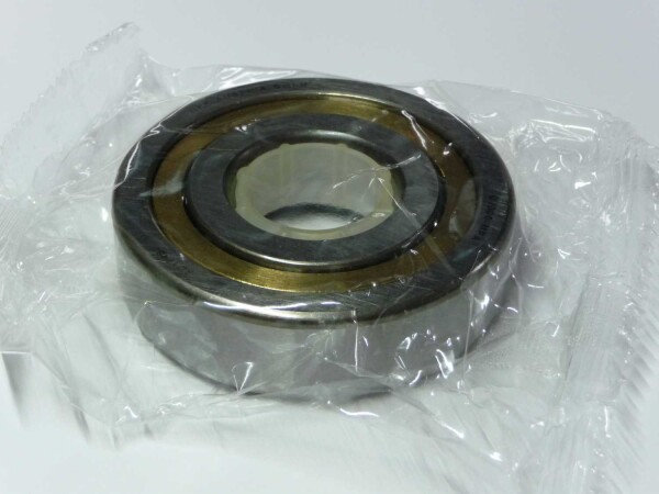 Vierpunktlager QJ306-N-MA-C3 - Messingkäfig, außenbordgeführt, umlaufende Ringnut im Außenring, erhöhte radiale Lagerluft C3  ( 30x72x19mm )