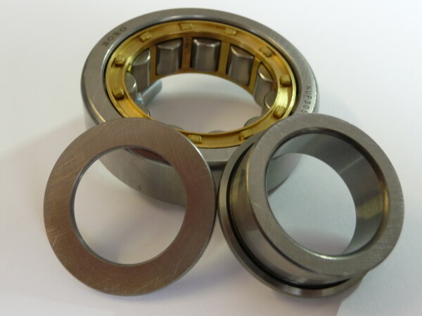 Zylinderrollenlager NUP204-E-M1-C3 - Messingkäfig, verstärkte Ausführung, erhöhte radiale Lagerluft C3 ( 20x47x14mm )