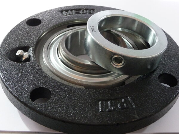 RVFW-40 - Gehäuse, rund + Spannlager SA208 - für 40er-Welle