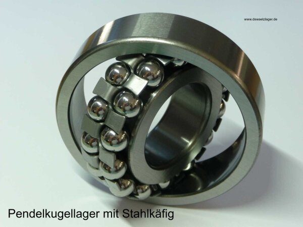 Pendelkugellager 1318-K - kegelige Bohrung, Kegel 1:12  ( 90x190x43mm )