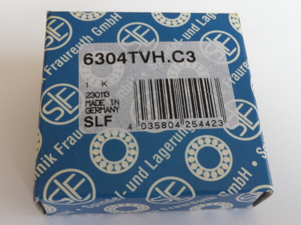 Rillenkugellager 6304.TVH/C3 - SLF   - Polyamidkäfig, Lagerluft C3  ( 20x52x15mm )