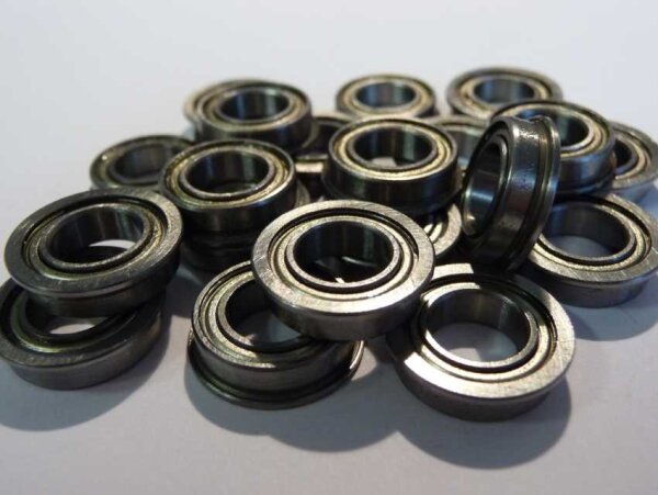 Miniaturlager mit Bund F61700-ZZ - beidseitig Stahldeckscheiben ( 10x15x4mm )