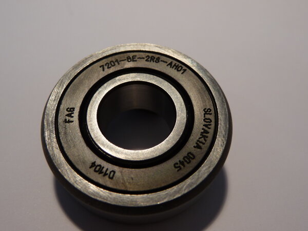 Schrägkugellager 7201-BE-2RS.AH01 - FAG - beidseitig Dichtscheiben  ( 12,45x32x10mm )