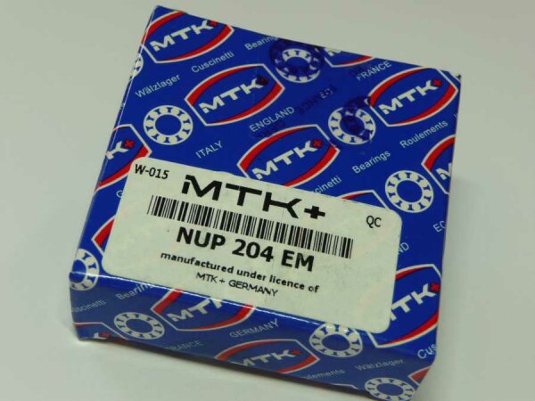 Zylinderrollenlager NUP204.EM - MTK   - Messingkäfig   ( 20x47x14mm )