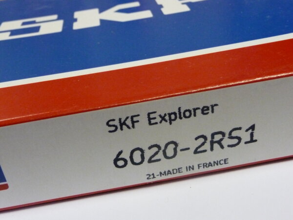 Rillenkugellager 6020-2RS1 - SKF   - beidseitig Dichtscheiben  ( 100x150x24mm )