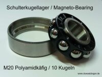 Schulterkugellager M20 - mit Polyamidkäfig ( 10...