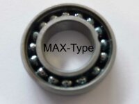 Schrägkugellager 7901-2RS-MAX  - beidseitig Dichtscheiben, vollkugelig, Chromstahl  ( 12x24x6mm )