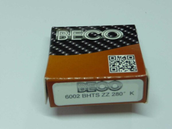 Rillenkugellager 6002-BHTS-ZZ-280°C - BeCo - wärmestabil bis 280°C, Stahldeckscheiben  ( 15x32x9mm )