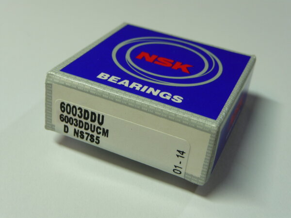 Rillenkugellager 6003.DDUCM - NSK - beidseitig Dichtscheiben, geräuschgeprüft  ( 17x35x10mm )