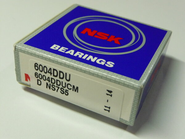 Rillenkugellager 6004.DDUCM - NSK - beidseitig Dichtscheiben, geräuschgeprüft  ( 20x42x12mm )
