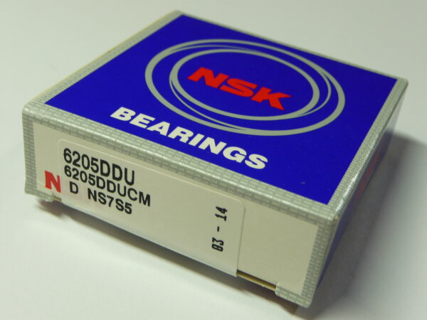 Rillenkugellager 6205.DDUCM (-2RS) - NSK - beidseitig Dichtscheiben, geräuschgeprüft  ( 25x52x15mm )