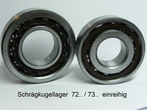 Schrägkugellager 7306-BE-2RS - beidseitig abgedichtet ( 30x72x19mm )