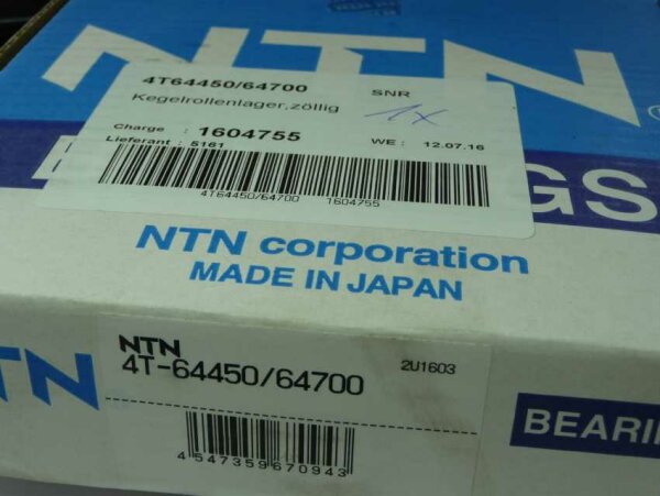 Kegelrollenlager 4T-64450/64700 - NTN, Japan  ( 114,30x177,80x41,28mm )