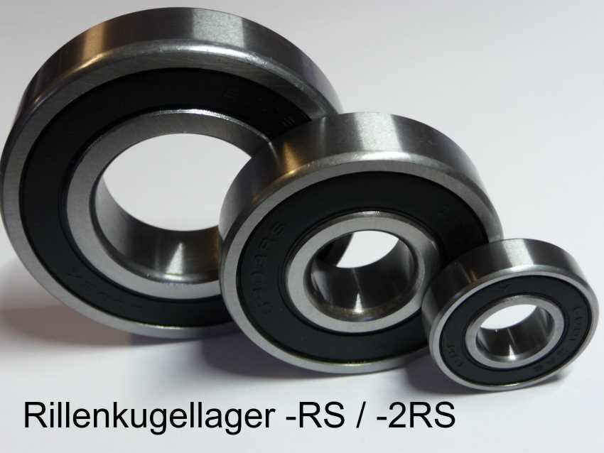 4x Rillenkugellager 6303-2RS – 17x47x14 Mm, Doppelt Abgedichtet, Chromstahl, Für Motoren, Pumpen, 3D-Drucker Und Werkzeuge