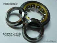 Vierpunktlager QJ307-MPA-R  - für BMW-Getriebe ( FAG-Ref.-No. 540691 ), 35x80x20mm, zerlegbar, mit geteiltem Innenring, Messingkäfig