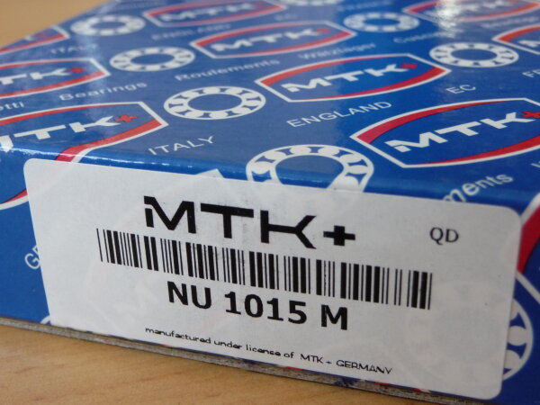 Zylinderrollenlager NU1015.M - MTK  - Messingkäfig  ( 75x115x20mm )