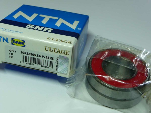 Pendelrollenlager 10X22205.EAW33EE - NTN-SNR - beidseitig Dichtscheiben, ULTAGE-Serie ( 25x52x23mm )