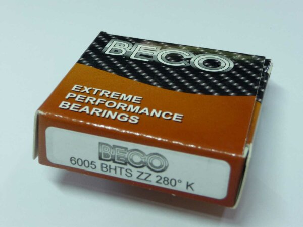 Rillenkugellager 6005-BHTS-ZZ-280°C - BeCo - wärmestabil bis 280°C, Stahldeckscheiben  ( 25x47x12mm )