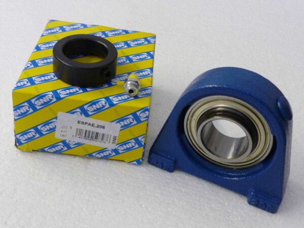 Stehlager-Gehäuse-Einheit ESPAE206 - SNR - Graugussgehäuse, Spannlager mit Exzenterspannring, M10-Gewinde, bauähnlich mit PSHE30-XL-N