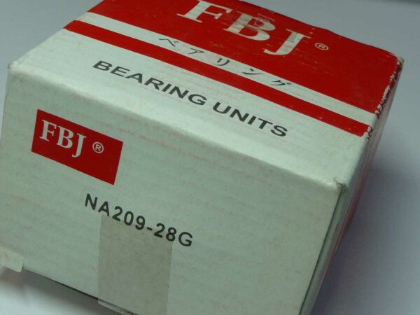 Spannlager NA209-28G - FBJ  - Dichtscheiben, sphärischer Außenring ( 44,45x85x56,3mm )