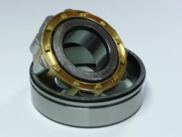 Zylinderrollenlager N305-E-M1-C3-NR - verstärkte Ausführung, Messingkäfig, unlaufende Ringnut + Sprengring im Außenring, erhöhte radiale Lagerluft C3  ( 25x62x17mm )