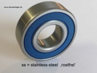 Rillenkugellager SS-6006-2RS  - Nirostahl -  ( 30x55x13mm )