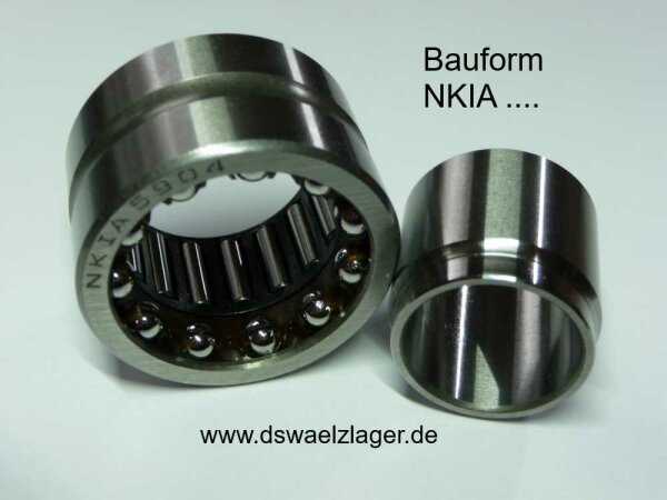 Nadel-Schrägkugellager NKIA5906 - NKE - Axialteil einseitig wirkend ( 30x47x23mm )