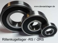 Rillenkugellager 6005-2RS - Codex - beidseitig...