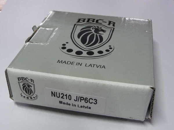 Zylinderrollenlager NU210-J-P6-C3 - BBC-R - Stahlkäfig, erhöhte Laufgenauigkeit, erhöhte radiale Lagerluft C3  ( 50x90x20mm )