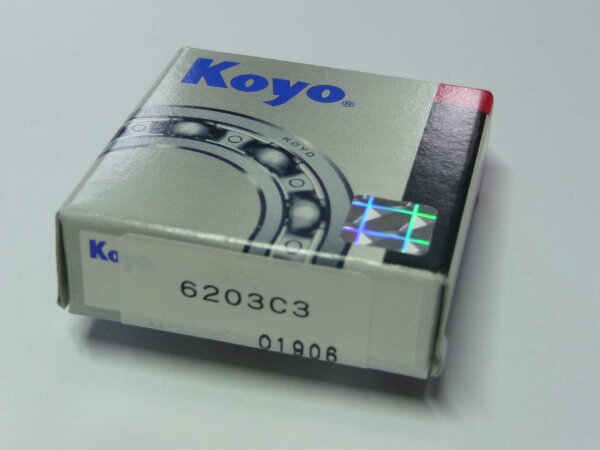 Rillenkugellager 6203/C3 - KOYO - offene Ausführung, erhöhte radiale Lagerluft C3 ( 17x40x12mm )
