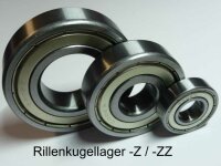 Rillenkugellager 6001-ZZ - BBC-R - beidseitig...