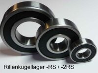 Rillenkugellager 607-2RS - beidseitig Dichtscheiben  (...