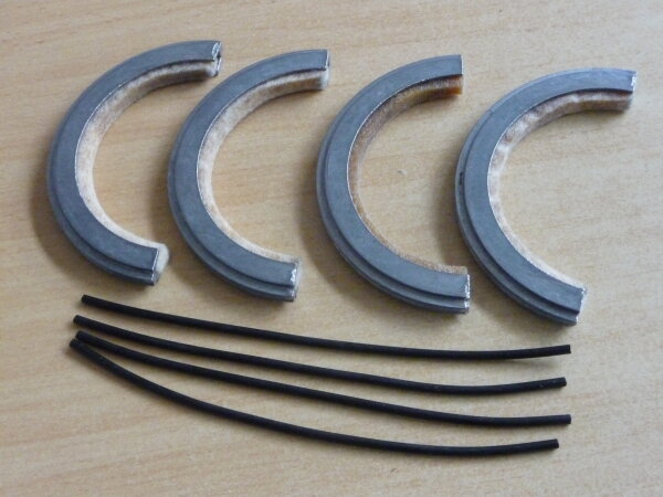 SKF - Filzdichtung TSN-518-C für Gehäuse TSN 518-  ( 1 Set = 4 Hälften )