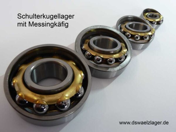 Schulterkugellager E19  - mit Messingkäfig   ( 19x40x9mm )