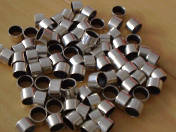 KJ 20x23x15  - Vielschicht-Gleitlager, gerollt, ISO 3547, Stahlrücken, Sinterbronze, PTFE-Innenschicht, Form J = zylindrisch